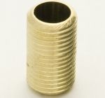 Pack of 2  M10 x 13mm Brass All Thread Hollow Threaded Tube For Bulb, Lamp Holders